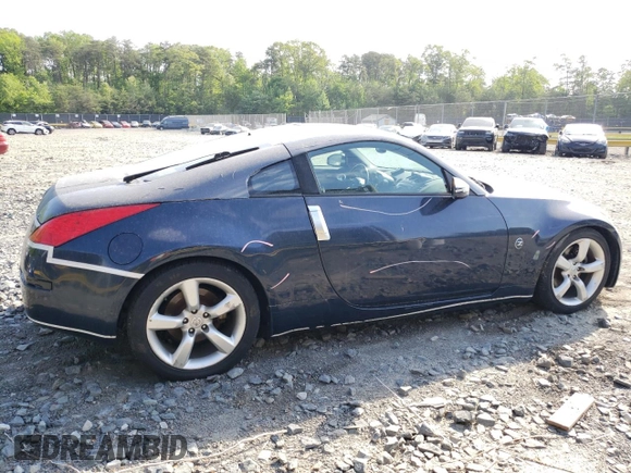 2008 Nissan 350Z Nismo z VIN JN1BZ34E48M751826, wystawiony jako Copart lot #55337265 z przebiegiem 188 638 mil mil oraz Szkoda całkowita • Salvage title. Historia ofert i sprzedaży dostępna na DreamBid. Obrazek 3.