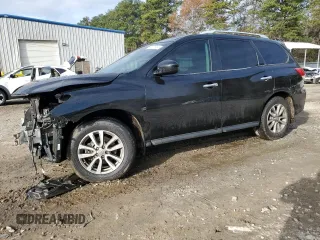 2015 Nissan Pathfinder SV with VIN 5N1AR2MM7FC612878, listed as a Copart auction lot 85201854 with 141,011 mi miles and Salvage title. Bid and sale history available at DreamBid. Image 1.