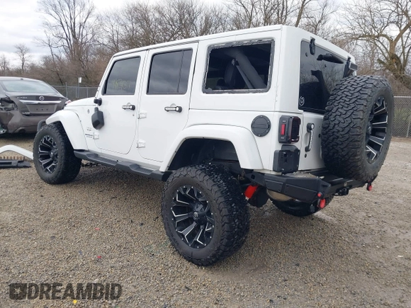 2017 Jeep Wrangler Unlimited Sahara with VIN 1C4BJWEG4HL752776, listed as a IAAI auction lot 41834737 with 110,791 mi miles. Bid and sale history available at carsss.com. Image 3.
