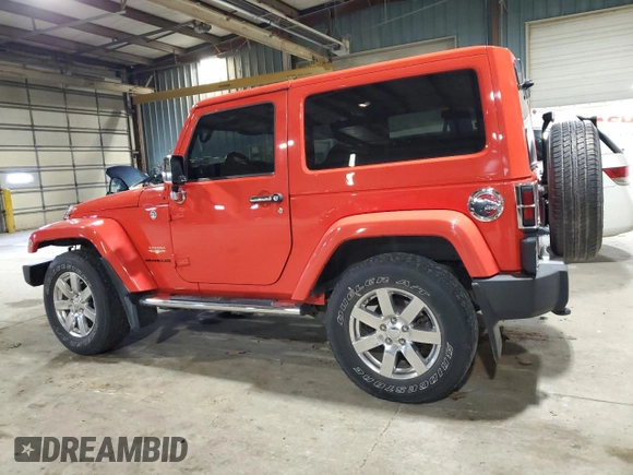 2013 Jeep Wrangler Sahara z VIN 1C4AJWBG2DL569838, wystawiony jako Copart lot #54705065 z przebiegiem 67 093 mil mil oraz Szkoda całkowita • Salvage title. Historia ofert i sprzedaży dostępna na DreamBid. Obrazek 2.