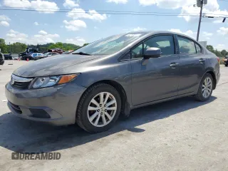 2012 Honda Civic EX with VIN 2HGFB2F8XCH510032, listed as a Copart auction lot 54310615 with 233,564 mi miles and Salvage Title. Bid and sale history available at DreamBid. Image 1.