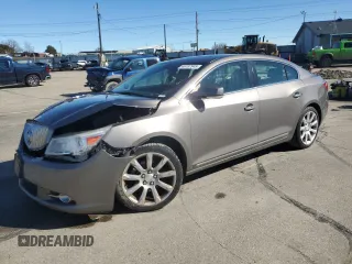 2012 Buick LaCrosse Touring with VIN 1G4GJ5G38CF225417, listed as a Copart auction lot 46187945 with 97,313 mi miles and Salvage title. Bid and sale history available at DreamBid. Image 1.