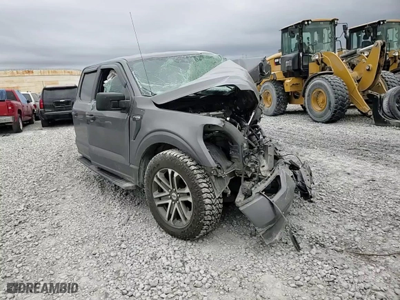2021 Ford F-150 XL with VIN 1FTEW1CP2MKD25830, listed as a Copart auction lot 84232874 with 0 mi miles and Salvage Title. Bid and sale history available at carsss.com. Image 11.