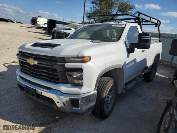 2024 Chevrolet Silverado 2500HD Work Truck with VIN 1GC0WLE79RF394369, listed as a Copart auction lot 76630484 with 0 mi miles and Salvage Title. Bid and sale history available at carsss.com. Image 1.