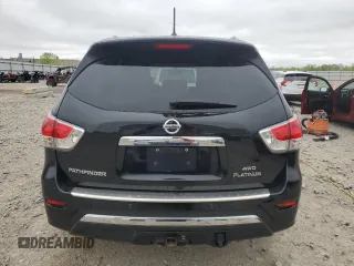 2016 Nissan Pathfinder Platinum with VIN 5N1AR2MM9GC640344, listed as a Copart auction lot 57403895 with 119,436 mi miles and Clean title. Bid and sale history available at DreamBid. Image 6.