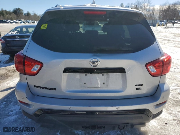 2019 Nissan Pathfinder SV with VIN 5N1DR2MM7KC653051, listed as a Copart auction lot 45740135 with 51,015 mi miles and Salvage Title. Bid and sale history available at carsss.com. Image 6.