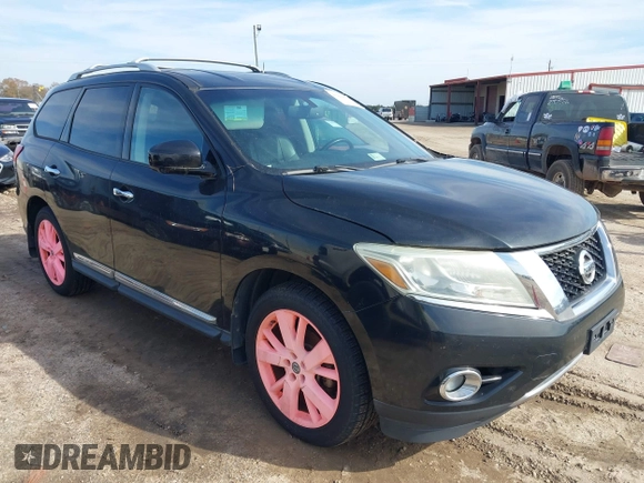 2013 Nissan Pathfinder SV with VIN 5N1AR2MM4DC638755, listed as a IAAI auction lot 41449873 with 237,126 mi miles. Bid and sale history available at carsss.com. Image 1.