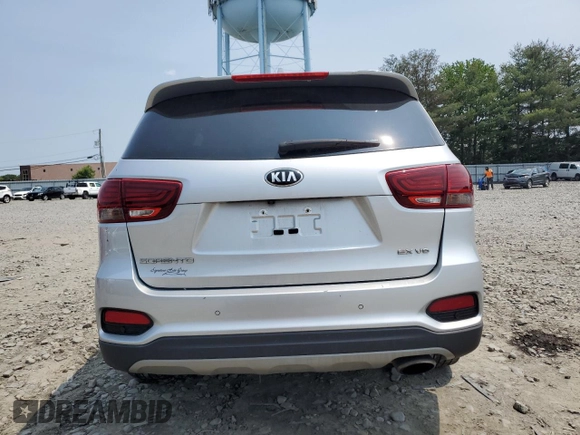 2019 Kia Sorento EX Sport z VIN 5XYPHDA52KG607331, wystawiony jako Copart lot #60113255 z przebiegiem 66 293 mil mil oraz Szkoda całkowita • Salvage title. Historia ofert i sprzedaży dostępna na DreamBid. Obrazek 6.