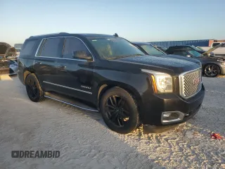 2015 GMC Yukon Denali with VIN 1GKS2CKJ5FR529091, listed as a Copart auction lot 77325934 with 0 mi miles and Clean Title. Bid and sale history available at carsss.com. Image 4.