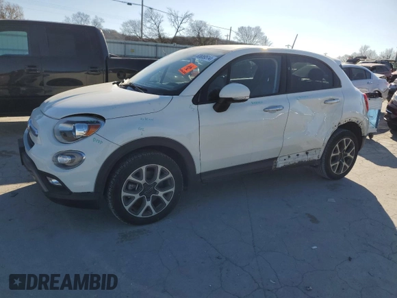 2018 FIAT 500X Urbana Edition with VIN ZFBCFXCB5JP691345, listed as a Copart auction lot 83659514 with 75,017 mi miles and Salvage Title. Bid and sale history available at carsss.com. Image 1.