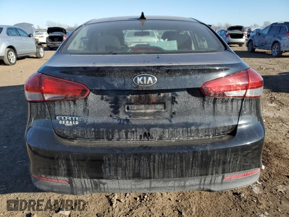 2017 Kia Forte LX with VIN 3KPFK4A78HE015159, listed as a Copart auction lot 41854995 with 40,784 mi miles and Salvage Title. Bid and sale history available at carsss.com. Image 6.