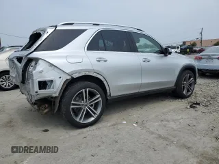 2020 Mercedes-Benz GLE 350 with VIN 4JGFB4KB0LA199507, listed as a Copart auction lot 60593545 with 39,483 mi miles and Salvage title. Bid and sale history available at DreamBid. Image 3.
