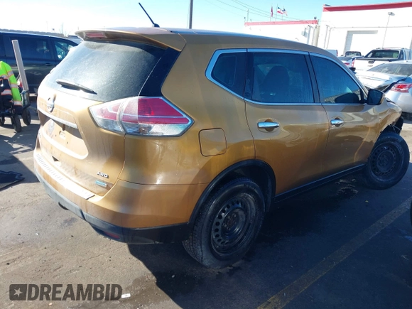 2014 Nissan Rogue SV with VIN 5N1AT2MV0EC775297, listed as a IAAI auction lot 41396616 with 214,334 mi miles and . Bid and sale history available at DreamBid. Image 4.