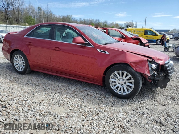 2012 Cadillac CTS with VIN 1G6DA5E56C0136902, listed as a Copart auction lot 49765005 with 52,599 mi miles and Salvage Title. Bid and sale history available at DreamBid. Image 4.