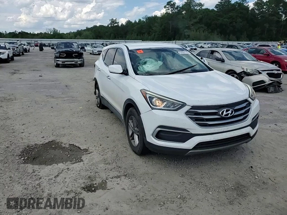 2018 Hyundai Santa Fe 2.4L with VIN 5NMZT3LBXJH064786, listed as a Copart auction lot 57051115 with 127,691 mi miles and Salvage title. Bid and sale history available at DreamBid. Image 14.