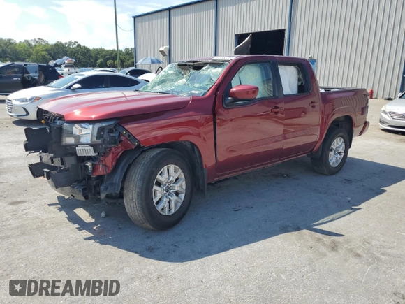 2023 Nissan Frontier SV with VIN 1N6ED1EJ7PN612739, listed as a Copart auction lot 58565265 with Not provided miles and Non repairable. Bid and sale history available at DreamBid. Image 1.