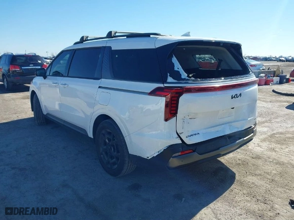 2025 Kia Carnival Hybrid SX Prestige with VIN KNDNE5KA4S6044707, listed as a IAAI auction lot 41660462 with 3,247 mi miles. Bid and sale history available at carsss.com. Image 3.