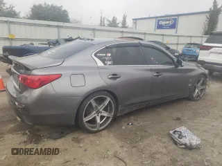 2015 Infiniti Q50 with VIN JN1BV7AP3FM342500, listed as a Copart auction lot 43793335 with Not provided miles and Salvage title. Bid and sale history available at DreamBid. Image 3.