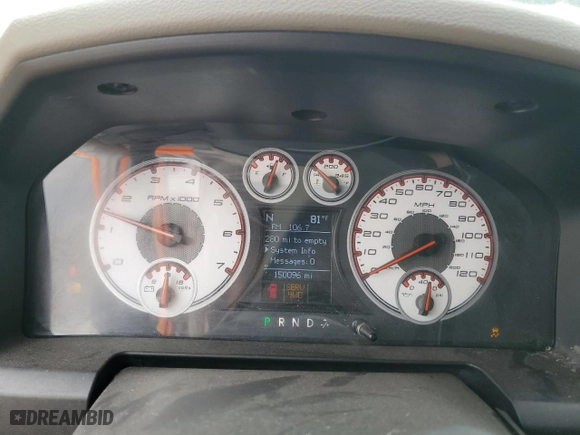 2009 Dodge Ram 1500 SLT with VIN 1D3HV18T49S714098, listed as a Copart auction lot 63836944 with 150,096 mi miles and Salvage Title. Bid and sale history available at carsss.com. Image 9.