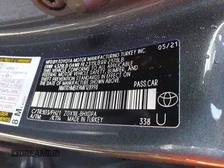 2021 Toyota C-HR LE with VIN NMTKHMBX9MR128998, listed as a IAAI auction lot 41575235 with 96,908 mi miles. Bid and sale history available at carsss.com. Image 9.