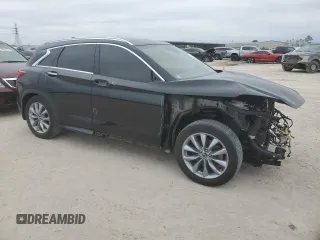 2019 Infiniti QX50 Pure with VIN 3PCAJ5M3XKF137423, listed as a Copart auction lot 41875765 with 27,757 mi miles and Salvage title. Bid and sale history available at DreamBid. Image 4.