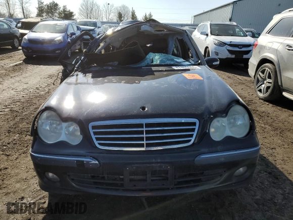 2007 Mercedes-Benz C 280 Luxury with VIN WDBRF92H47F933791, listed as a Copart auction lot 47400005 with Not provided miles and Non repairable. Bid and sale history available at DreamBid. Image 5.