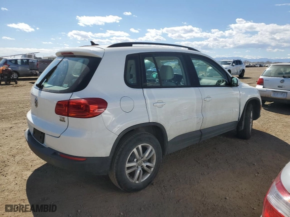 2017 Volkswagen Tiguan S with VIN WVGAV7AX1HK034356, listed as a Copart auction lot 50708845 with 81,034 mi miles and Salvage Title. Bid and sale history available at carsss.com. Image 3.