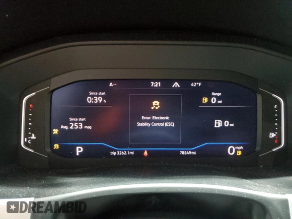 2021 Volkswagen Atlas SEL with VIN 1V2BR2CA0MC581890, listed as a Copart auction lot 49646715 with 78,549 mi miles and Salvage title. Bid and sale history available at DreamBid. Image 9.