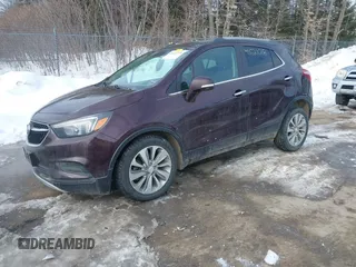 2017 Buick Encore Preferred with VIN KL4CJESBXHB086398, listed as a IAAI auction lot 41621018 with 93,206 mi miles and . Bid and sale history available at carsss.com. Image 2.