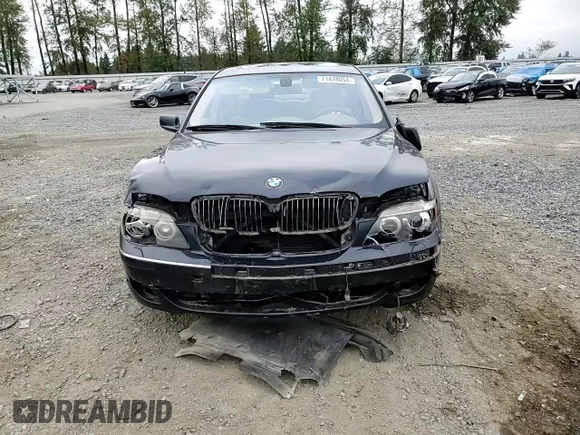 2006 BMW 7 Series 750i with VIN WBAHL83556DT02690, listed as a Copart auction lot 71418054 with 108,503 mi miles and Salvage Title. Bid and sale history available at carsss.com. Image 10.