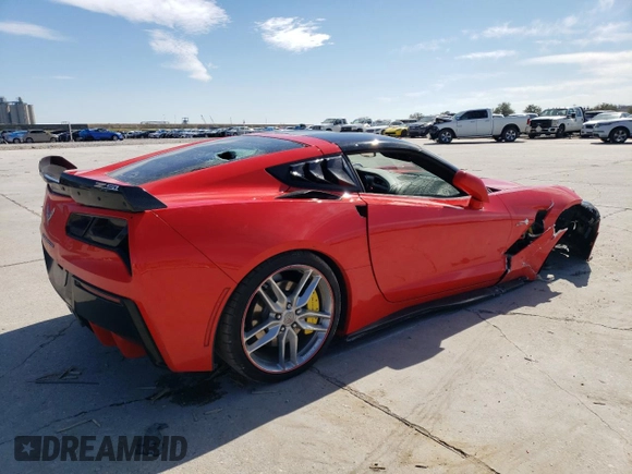 2018 Chevrolet Corvette 3LT with VIN 1G1YF2D75J5104520, listed as a Copart auction lot 43556064 with 16,116 mi miles. Bid and sale history available at carsss.com. Image 3.
