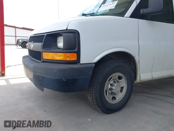 2013 Chevrolet Express Cargo Van with VIN 1GCWGFBAXD1168680, listed as a IAAI auction lot 42113126 with 162,376 mi miles. Bid and sale history available at carsss.com. Image 16.