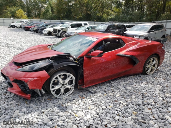 2021 Chevrolet Corvette 2LT with VIN 1G1YB3D40M5118529, listed as a Copart auction lot 72665243 with 10,208 mi miles. Bid and sale history available at carsss.com. Image 1.