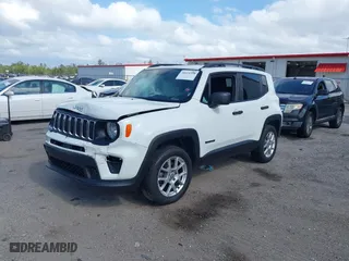2019 Jeep Renegade Sport with VIN ZACNJBAB9KPK19872, listed as a IAAI auction lot 36614598 with 77,925 mi miles. Bid and sale history available at carsss.com. Image 2.