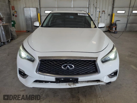 2020 Infiniti Q50 Luxe with VIN JN1EV7AR4LM257143, listed as a Copart auction lot 57157065 with 98,082 mi miles and Salvage title. Bid and sale history available at DreamBid. Image 5.