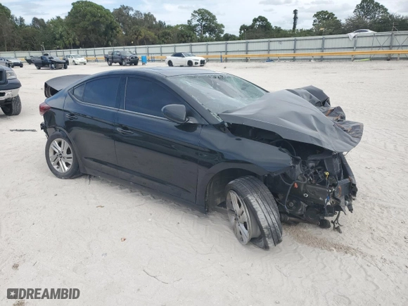 2019 Hyundai Elantra Preferred with VIN KMHD84LF6KU878072, listed as a Copart auction lot 76805244 with 0 mi miles and Non Repairable. Bid and sale history available at carsss.com. Image 4.