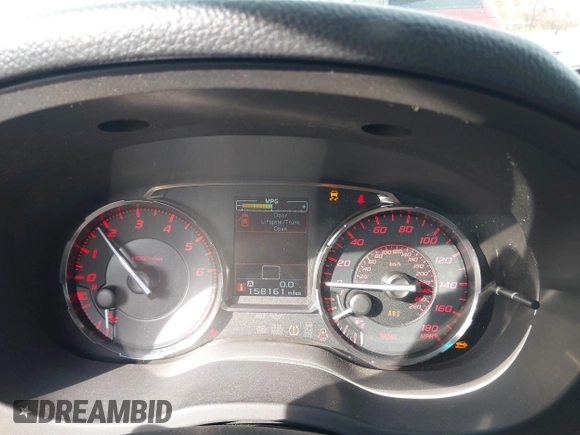 2016 Subaru WRX Premium with VIN JF1VA1E68G9802605, listed as a IAAI auction lot 41114464 with 158,161 mi miles. Bid and sale history available at carsss.com. Image 7.