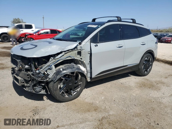 2023 Kia Sportage SX-Prestige with VIN 5XYK53AF1PG081609, listed as a Copart auction lot 59998705 with 91,379 mi miles and Salvage title. Bid and sale history available at DreamBid. Image 1.