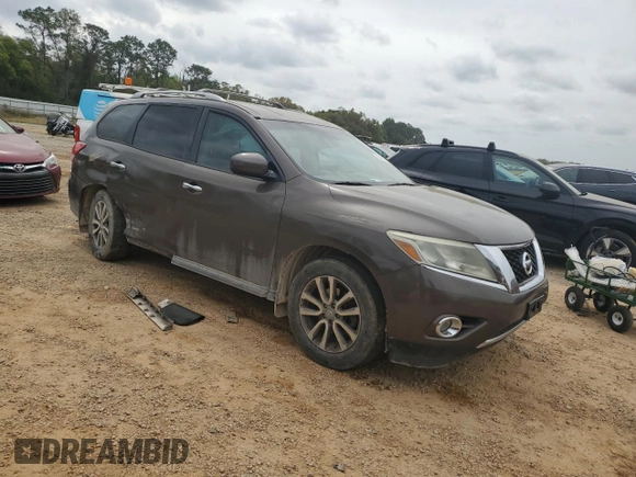 2015 Nissan Pathfinder Platinum with VIN 5N1AR2MN7FC713850, listed as a Copart auction lot 50427035 with 212,777 mi miles and Clean Title. Bid and sale history available at DreamBid. Image 4.