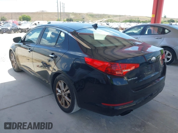 2013 Kia Optima EX with VIN 5XXGN4A75DG204221, listed as a IAAI auction lot 42081408 with 196,760 mi miles. Bid and sale history available at carsss.com. Image 3.