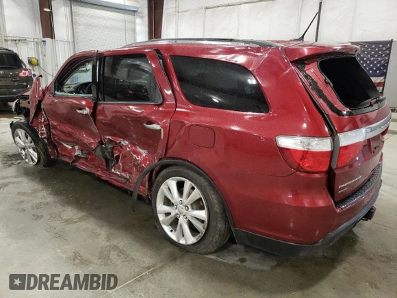 2013 Dodge Durango Crew with VIN 1C4RDJDG8DC638185, listed as a Copart auction lot 53487045 with Not Provided miles and Salvage Title. Bid and sale history available at carsss.com. Image 2.