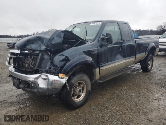 2000 Ford F-350 XL with VIN 1FTSX31F1YEB72688, listed as a Copart auction lot 44629215 with 262,552 mi miles and Salvage title. Bid and sale history available at DreamBid. Image 1.