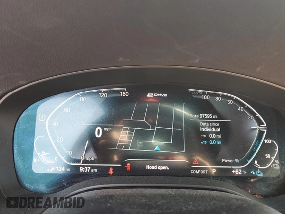 2020 BMW 5 Series 530e with VIN WBAJA9C08LCD44034, listed as a Copart auction lot 63664454 with 97,595 mi miles and Salvage Title. Bid and sale history available at DreamBid. Image 9.
