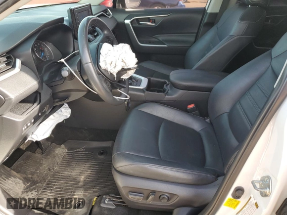 2022 Toyota RAV4 Hybrid XLE Premium with VIN JTMB6RFV1ND521761, listed as a Copart auction lot 54263055 with 46,391 mi miles and Salvage title. Bid and sale history available at DreamBid. Image 7.