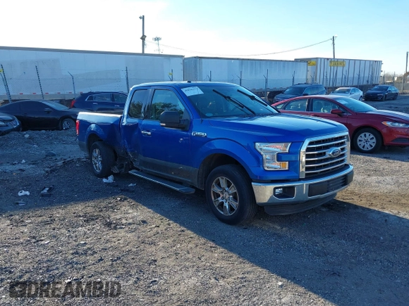 2016 Ford F-150 XL with VIN 1FTEX1C8XGFB22624, listed as a IAAI auction lot 40856213 with 106,884 mi miles and . Bid and sale history available at carsss.com. Image 1.