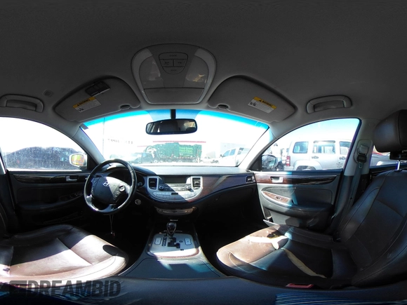 2013 Hyundai Genesis 3.8L with VIN KMHGC4DD4DU250393, listed as a IAAI auction lot 41854097 with 147,751 mi miles and . Bid and sale history available at DreamBid. Image 19.