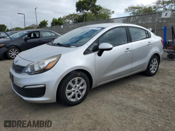 2016 Kia Rio LX with VIN KNADM4A3XG6677356, listed as a Copart auction lot 54021065 with 139,451 mi miles and Salvage Title. Bid and sale history available at carsss.com. Image 1.