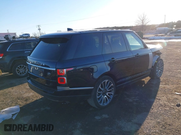 2021 Land Rover Range Rover P525 Westminster z VIN SALGS2SE1MA426172, wystawiony jako IAAI lot #41421855 z przebiegiem 35 270 mil mil oraz . Historia ofert i sprzedaży dostępna na DreamBid. Obrazek 4.
