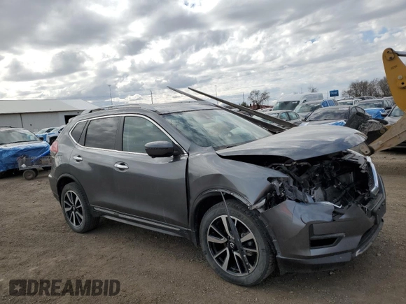 2019 Nissan Rogue SL with VIN 5N1AT2MV0KC766904, listed as a Copart auction lot 49972915 with 56,273 mi miles and Salvage Title. Bid and sale history available at carsss.com. Image 4.