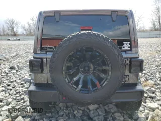 2022 Jeep Wrangler Unlimited Sahara with VIN 1C4HJXEN9NW191371, listed as a Copart auction lot 44553585 with 38,167 mi miles and Salvage title. Bid and sale history available at DreamBid. Image 6.
